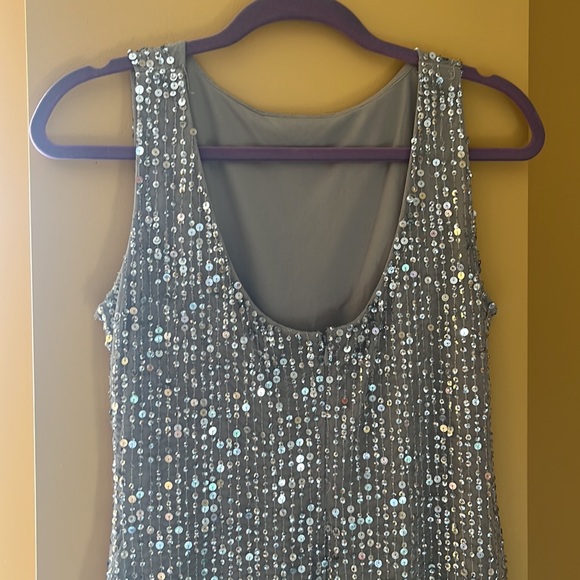 Adrianna Papell Beaded Fringe Dress - Picture 6 of 14